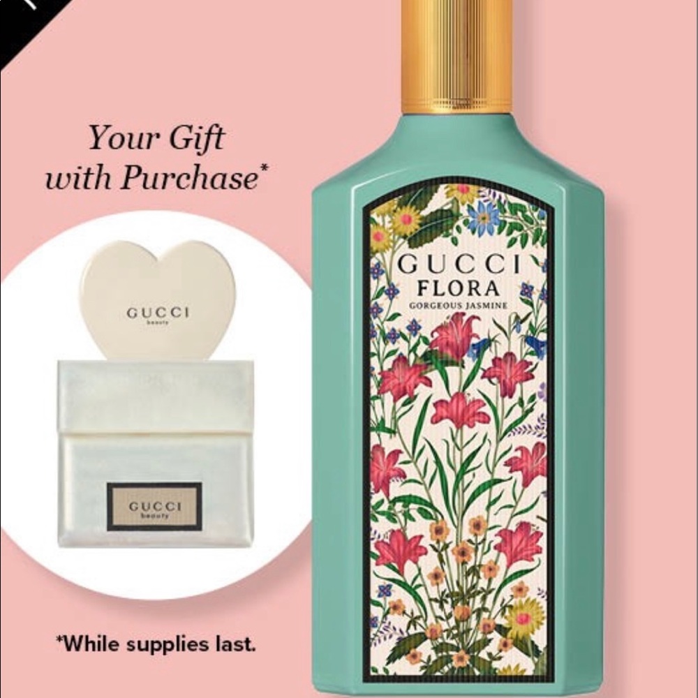 Gucci Flora Gorgeous Jasmine 3.3 oz/100 ml and Gucci Mirror